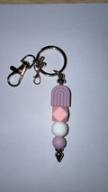 Purple Rainbow Keychain
