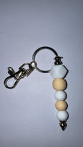 White/Yellow Keychain