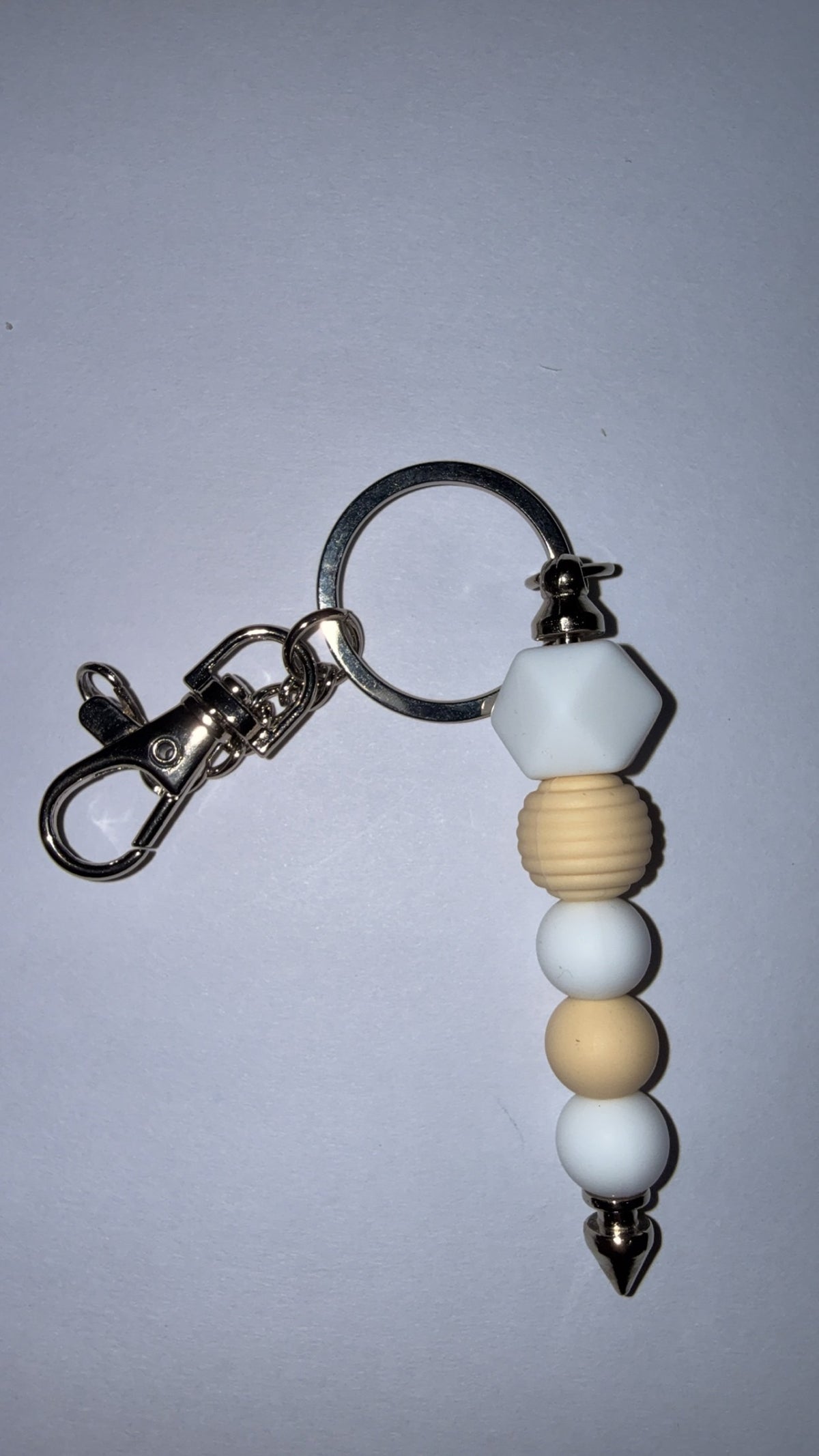 White/Yellow Keychain